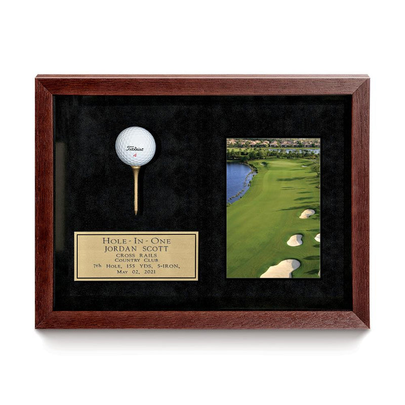 Mahogany Frame with Scorecard/Photo