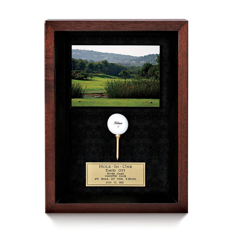 Mahogany Frame with Scorecard/Photo