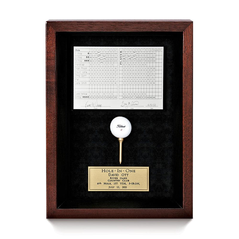 Mahogany Frame with Scorecard/Photo