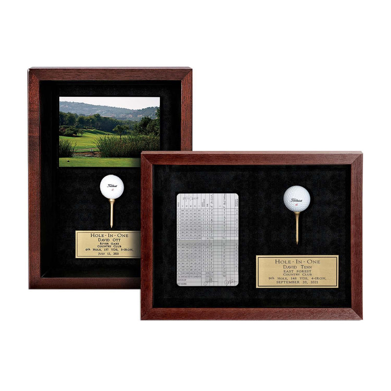 Mahogany Frame with Scorecard/Photo